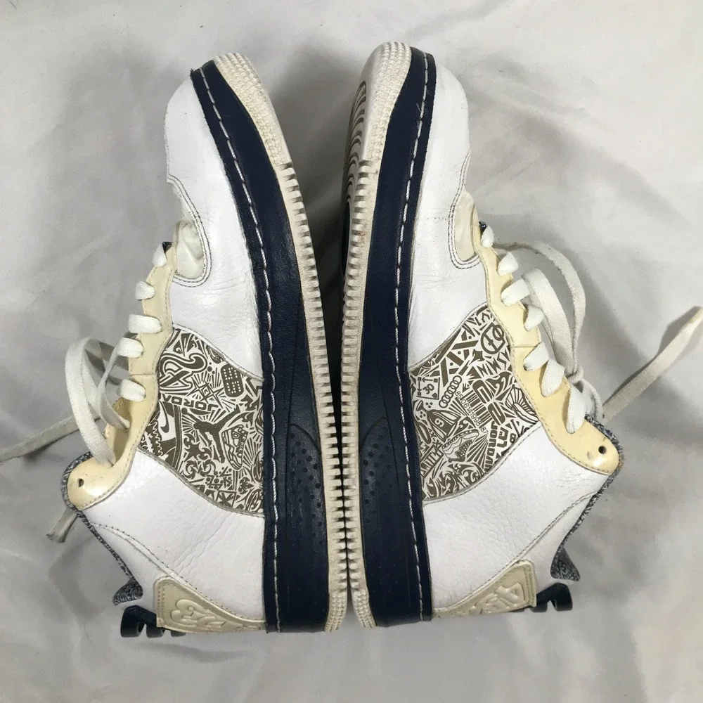 Nike Air Jordan AF-1 Fusion 20  White Lace Up Shoes 332122-103 Mens US 8 EU 41 - Picture 14 of 16